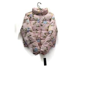 Derek Heart Floral Pink Puffer Jacket NWT